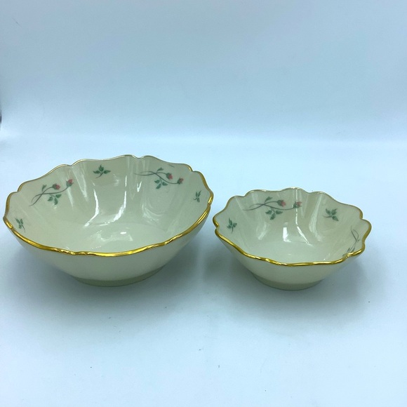 Two Lenox Rose Manor Bowls - Picture 1 of 9